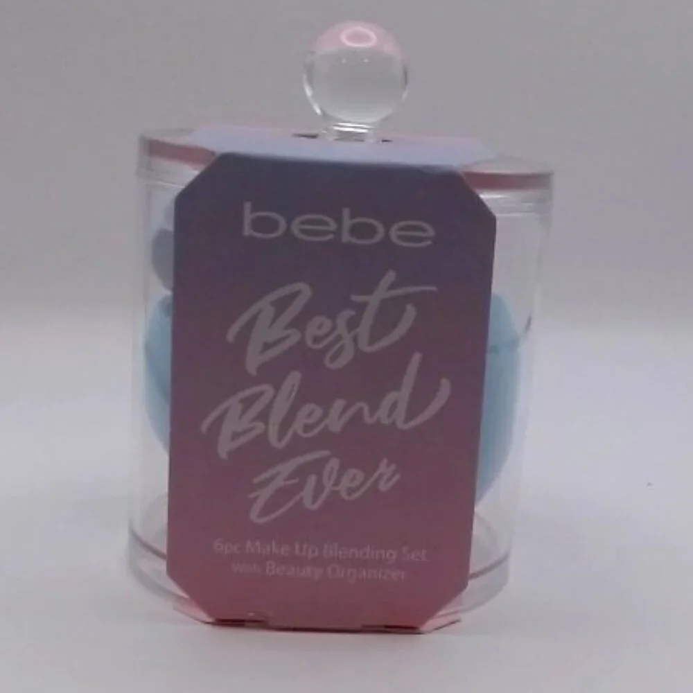 Bebe - Best Blend Ever, 6 Pc Mkeup Blender Set with Beauty Organizer
